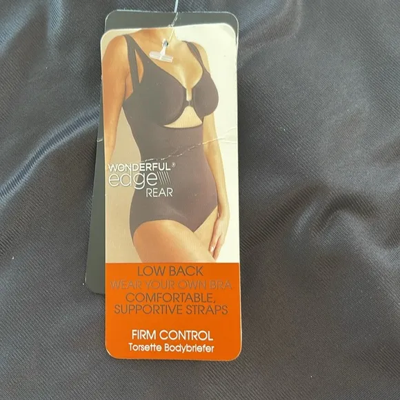 TC Bodysuit Firm Control Black Size Large NWT