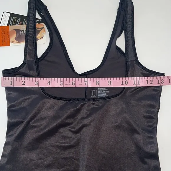 TC Bodysuit Firm Control Black Size Large NWT