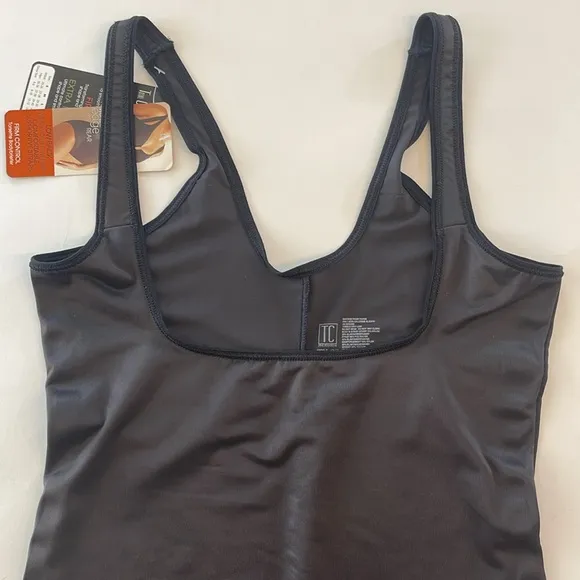 TC Bodysuit Firm Control Black Size Large NWT