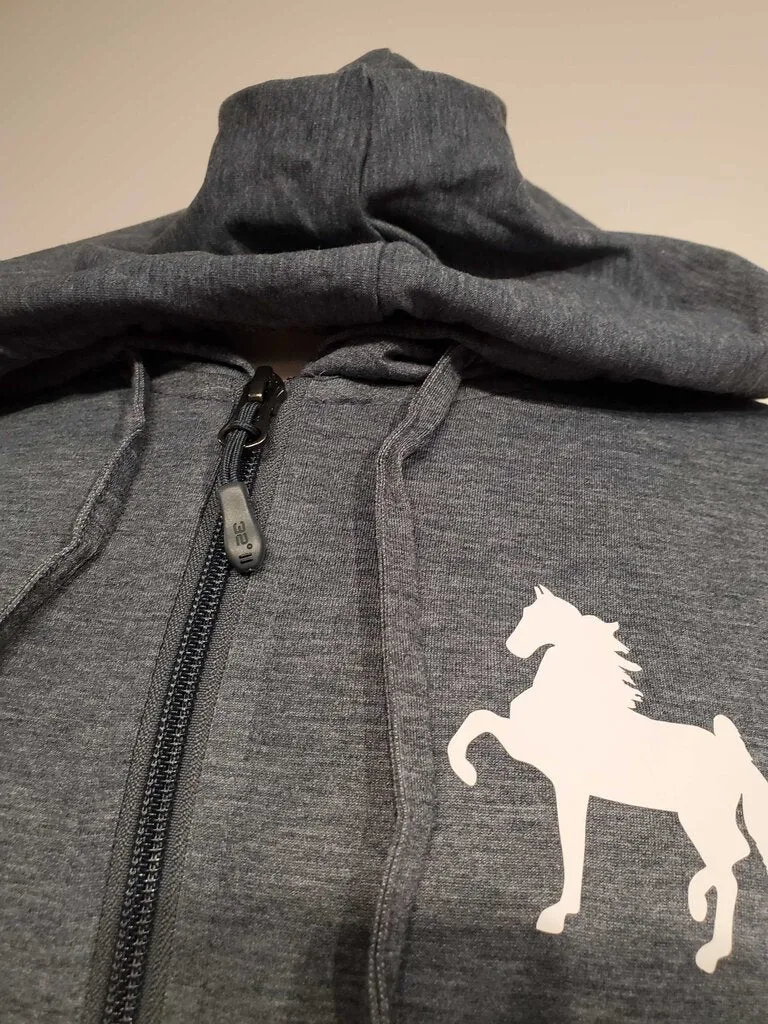 Teal Zip Up Sweatshirt Ladies L