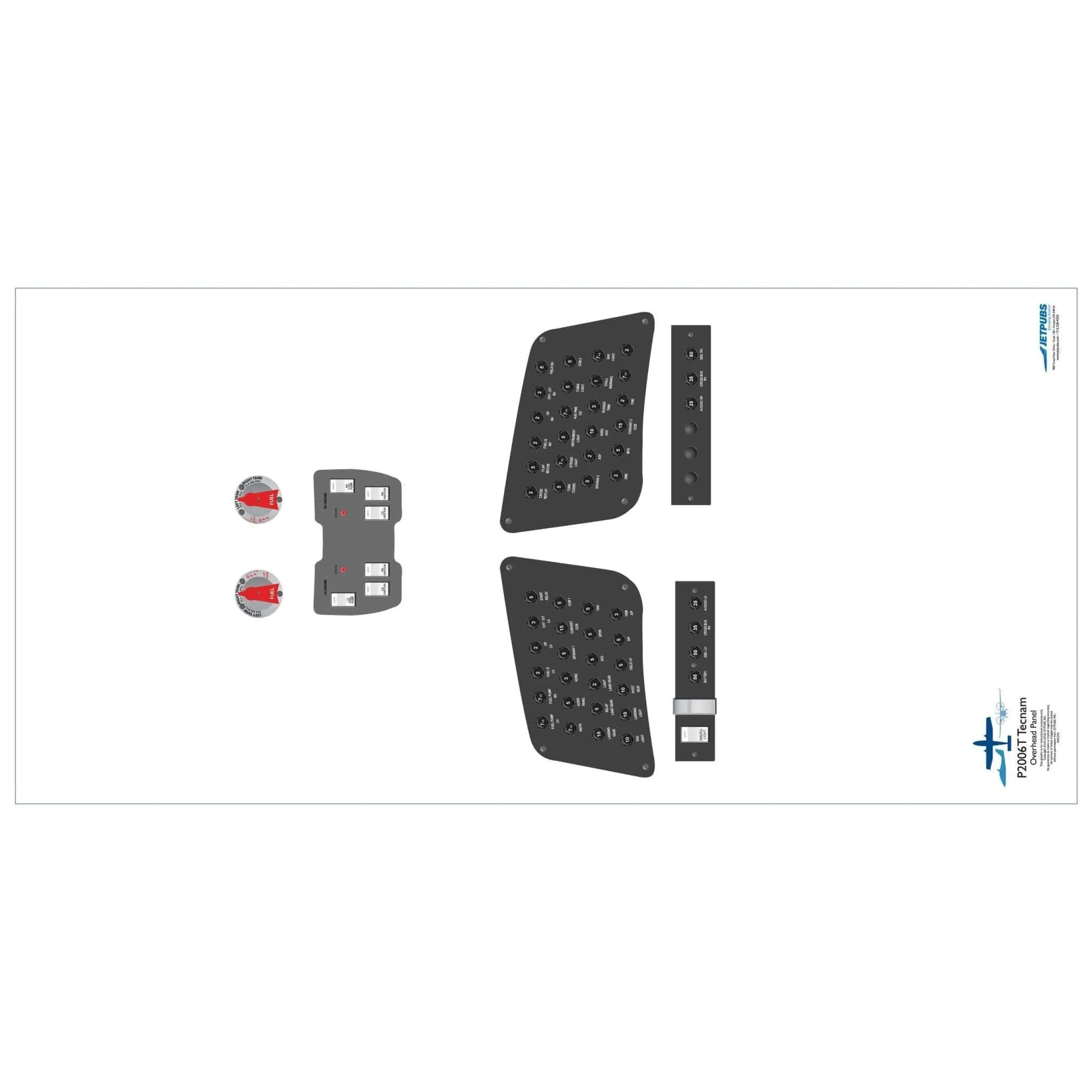 Tecnam 18" x 36" Cockpit Posters