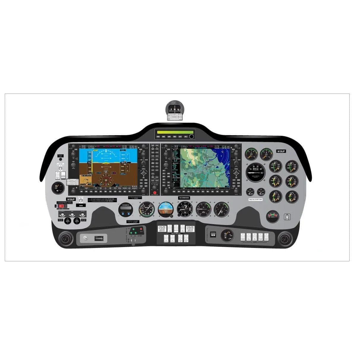 Tecnam 18" x 36" Cockpit Posters