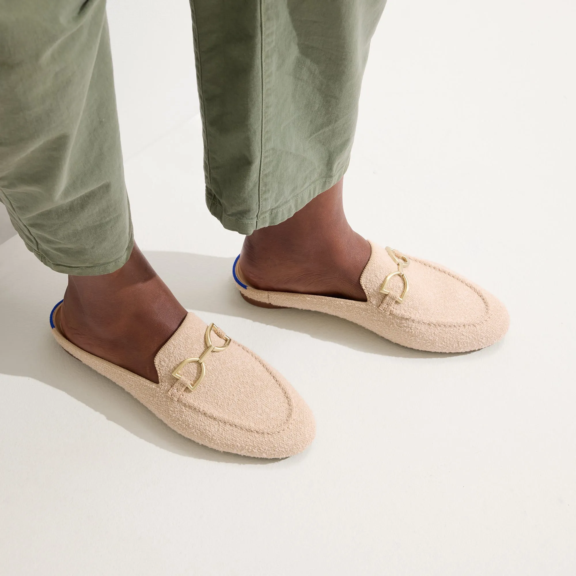 The Double Bit Loafer Mule - Bunny Bouclé