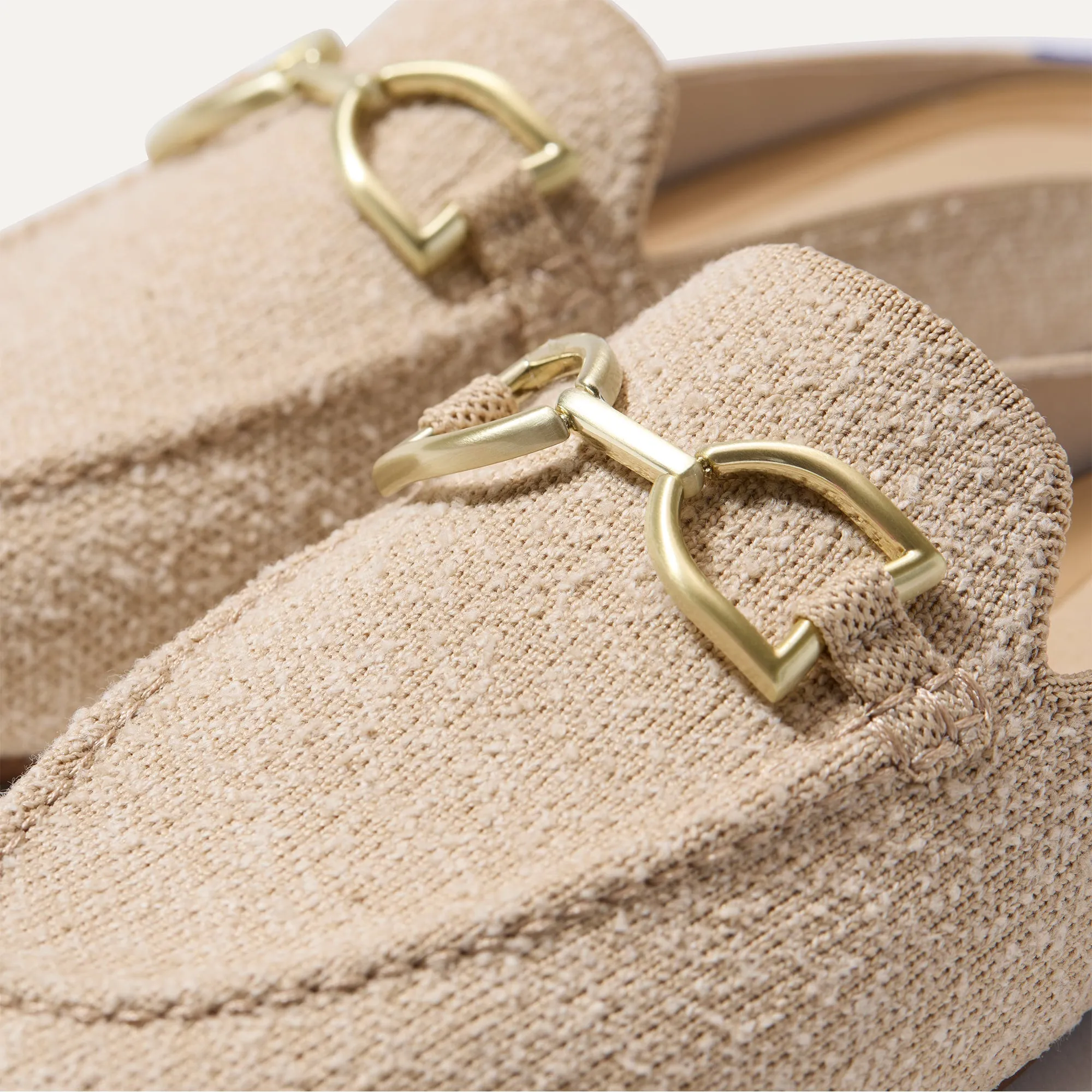 The Double Bit Loafer Mule - Bunny Bouclé