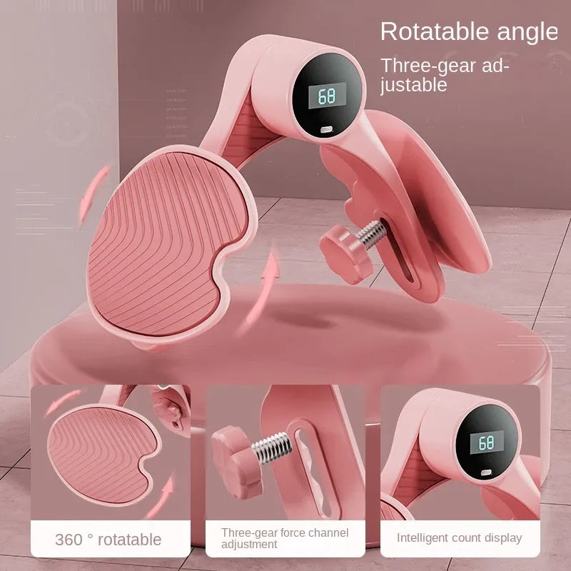 Thigh Exerciser, Thigh Master With Counter, Inner Thigh Exercise Equipment With Resistance Band For Women Men, Adjustable Pelvic Floor Muscle Trainer