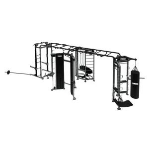 TKO 9901 Functional Trainer, Power Rack, Boxing & Rebounder Station