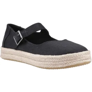TOMS Carolina Mary Jane Polyester Women's Black Espadrilles