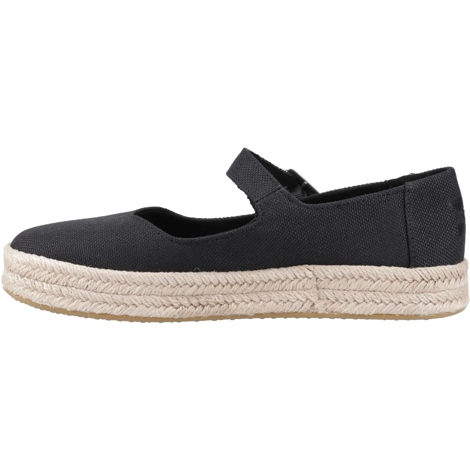 TOMS Carolina Mary Jane Polyester Women's Black Espadrilles