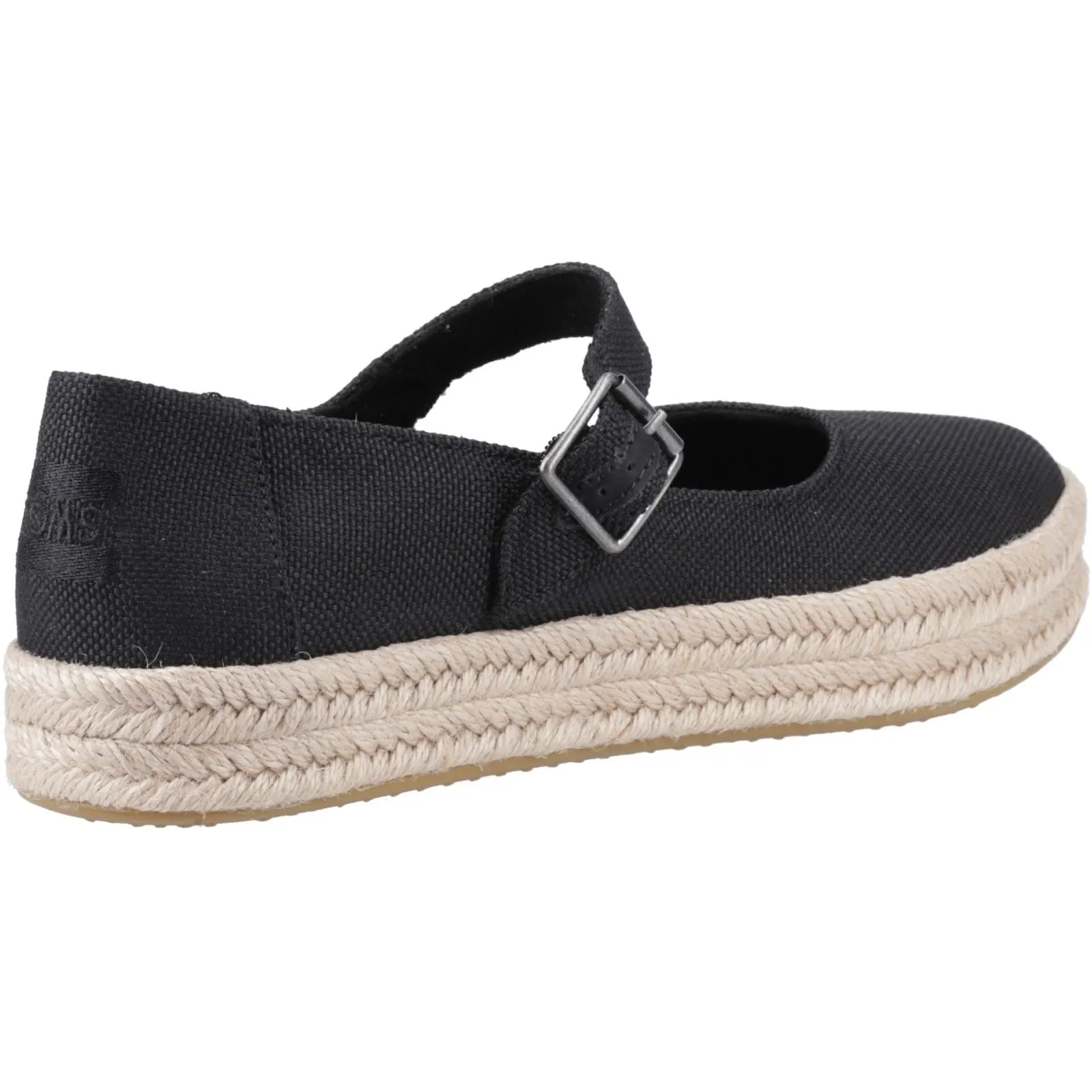 TOMS Carolina Mary Jane Polyester Women's Black Espadrilles