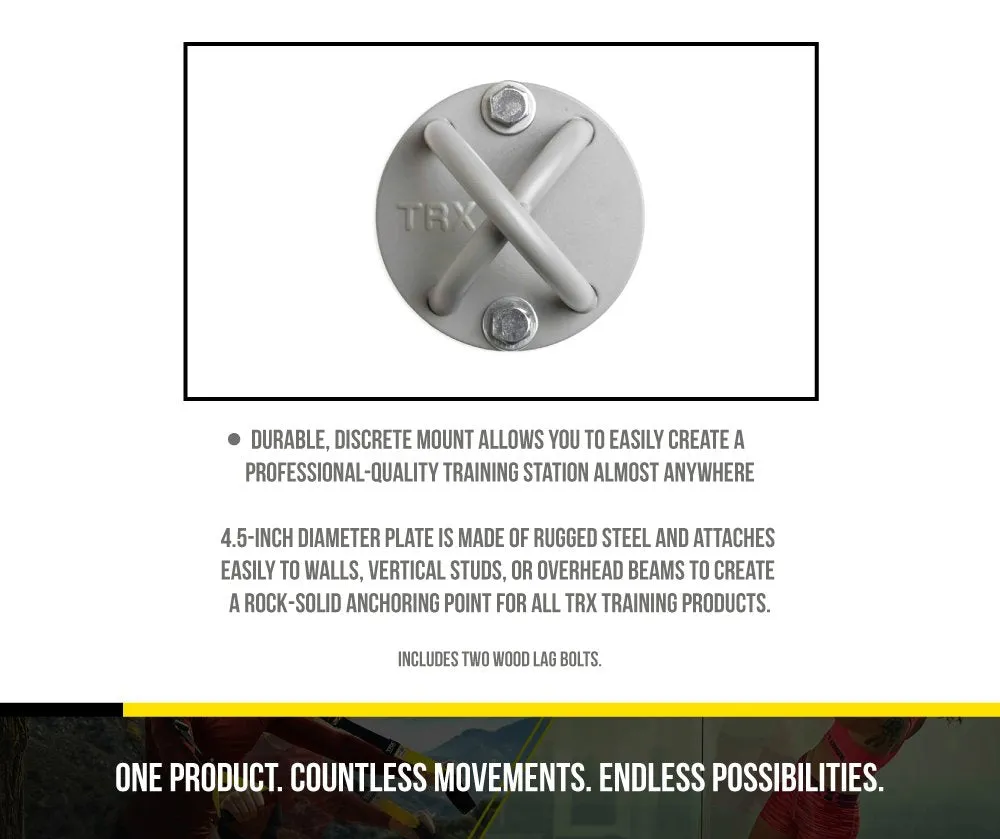 TRX Training - X-Mount. Create a Durable and Discrete Mount Almost Anywhere with This Anchor Point