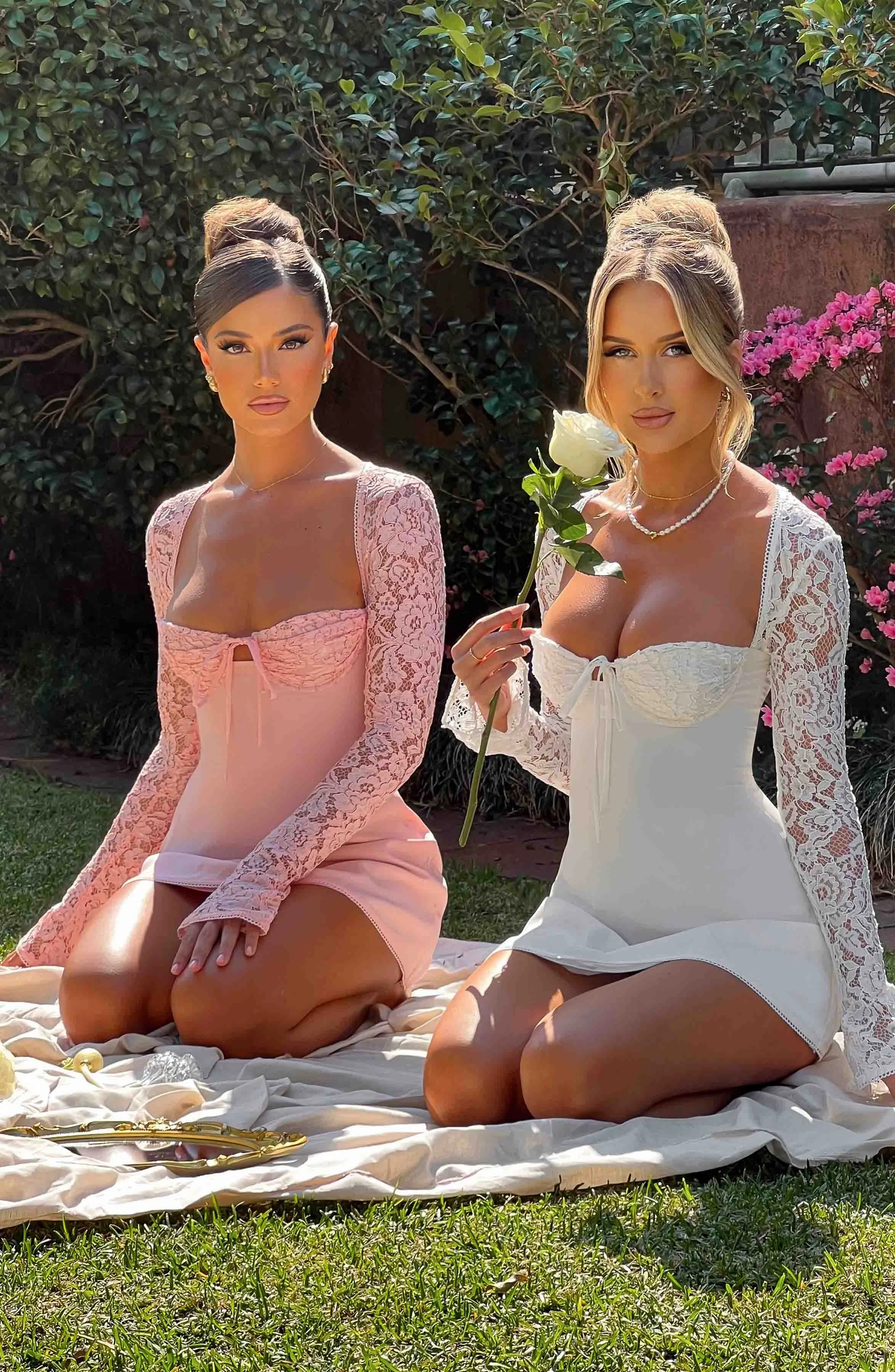 Twilight Temptation Mini Dress - Blush