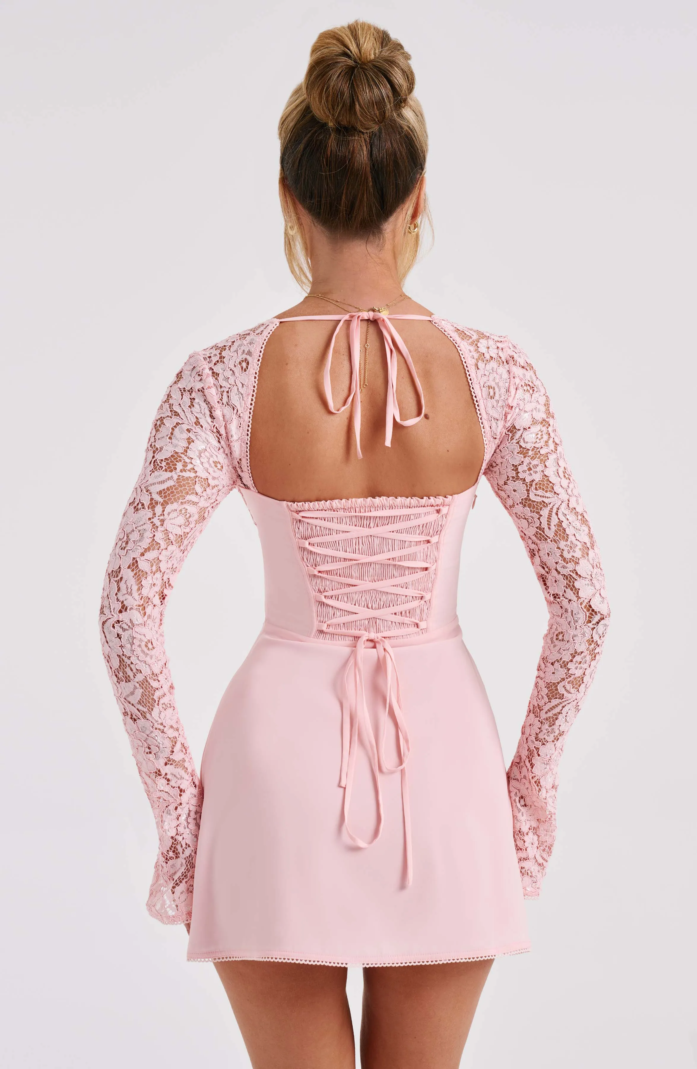 Twilight Temptation Mini Dress - Blush