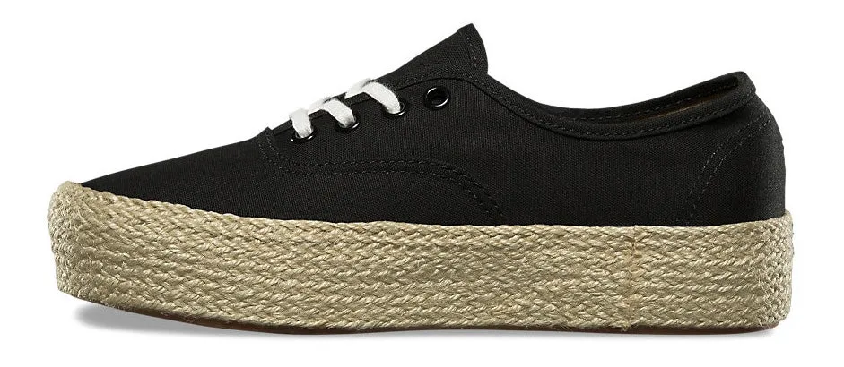 Vans Authentic Platform Espadrille Black