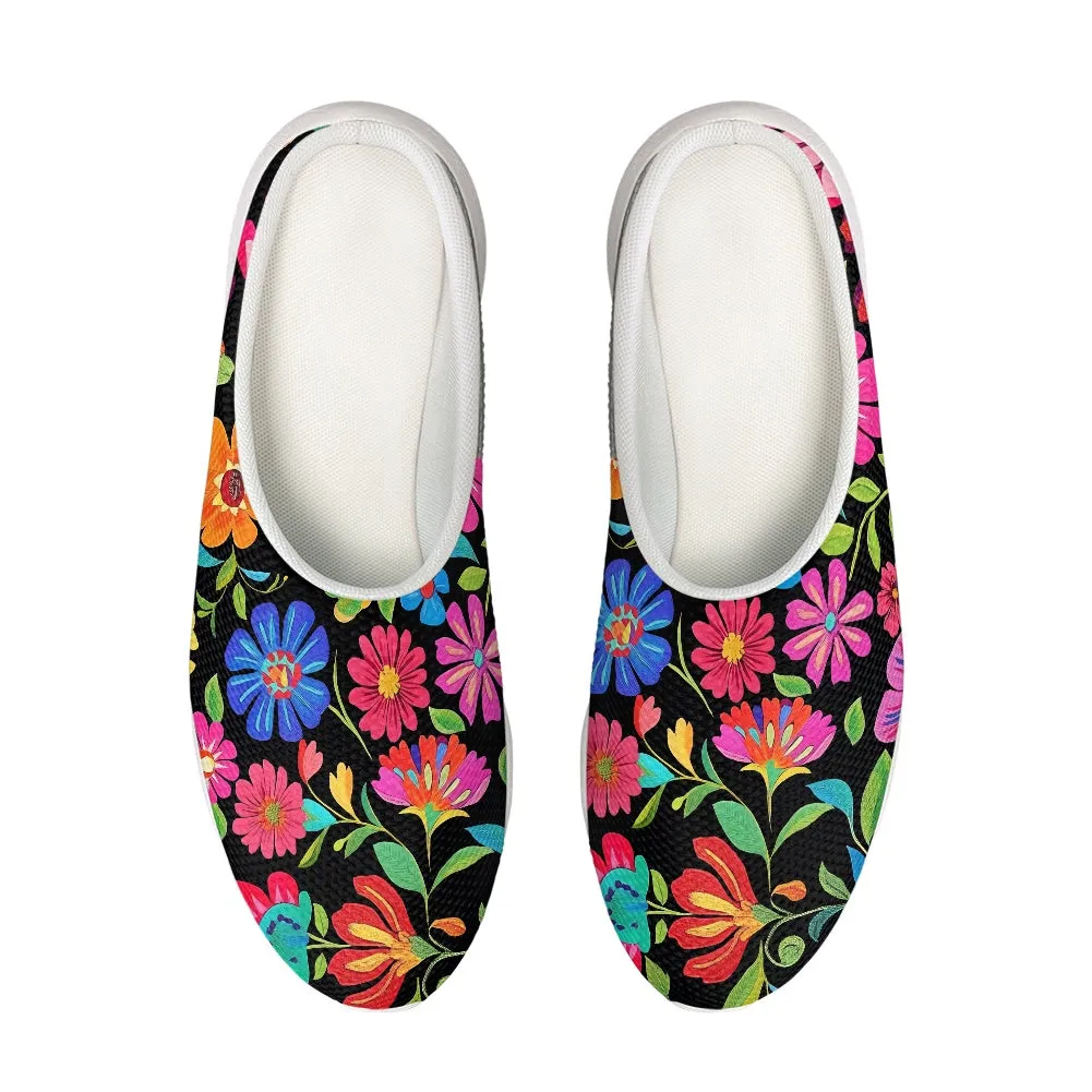 Vibrant Floral Garden Clogs
