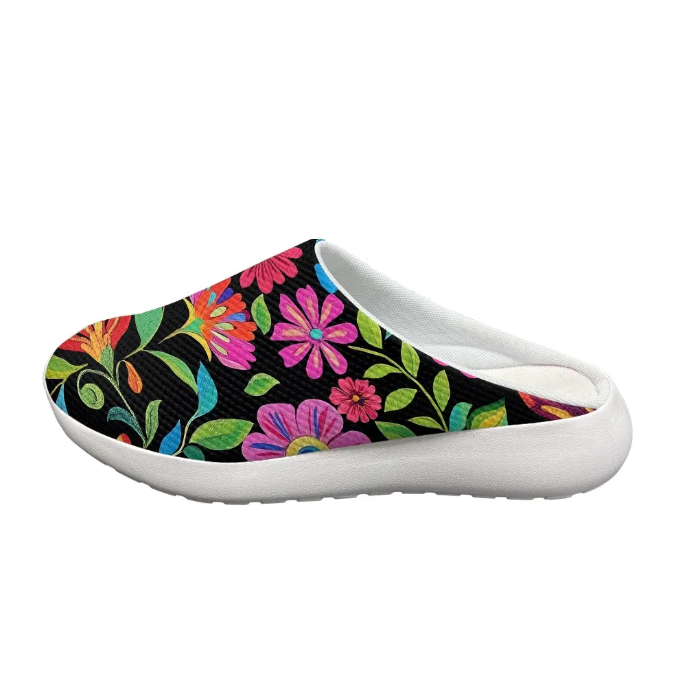 Vibrant Floral Garden Clogs