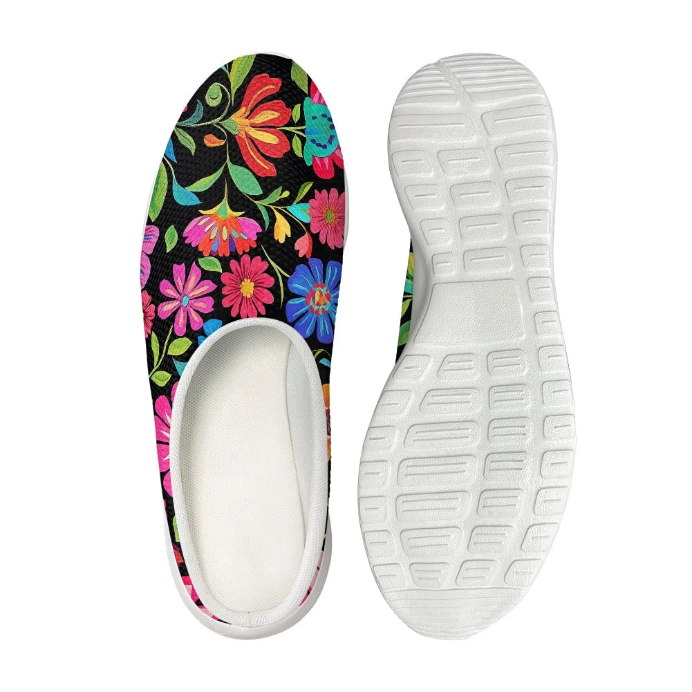 Vibrant Floral Garden Clogs
