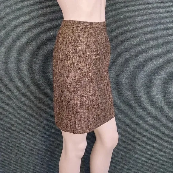 Vintage Silk Tweed Skirt Ann May