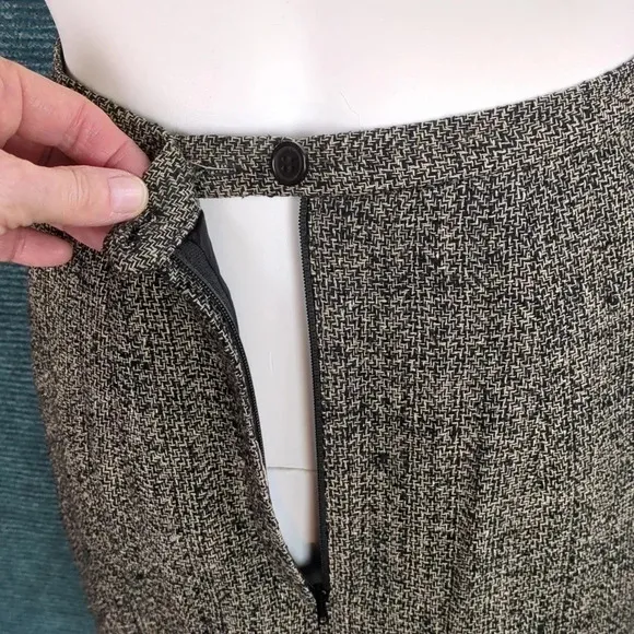 Vintage Silk Tweed Skirt Ann May