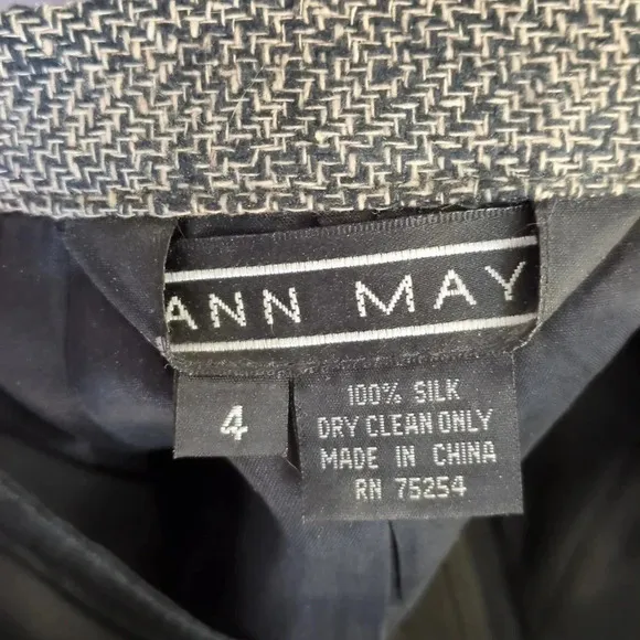 Vintage Silk Tweed Skirt Ann May