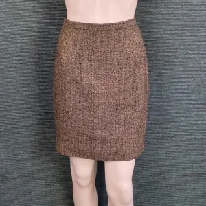 Vintage Silk Tweed Skirt Ann May