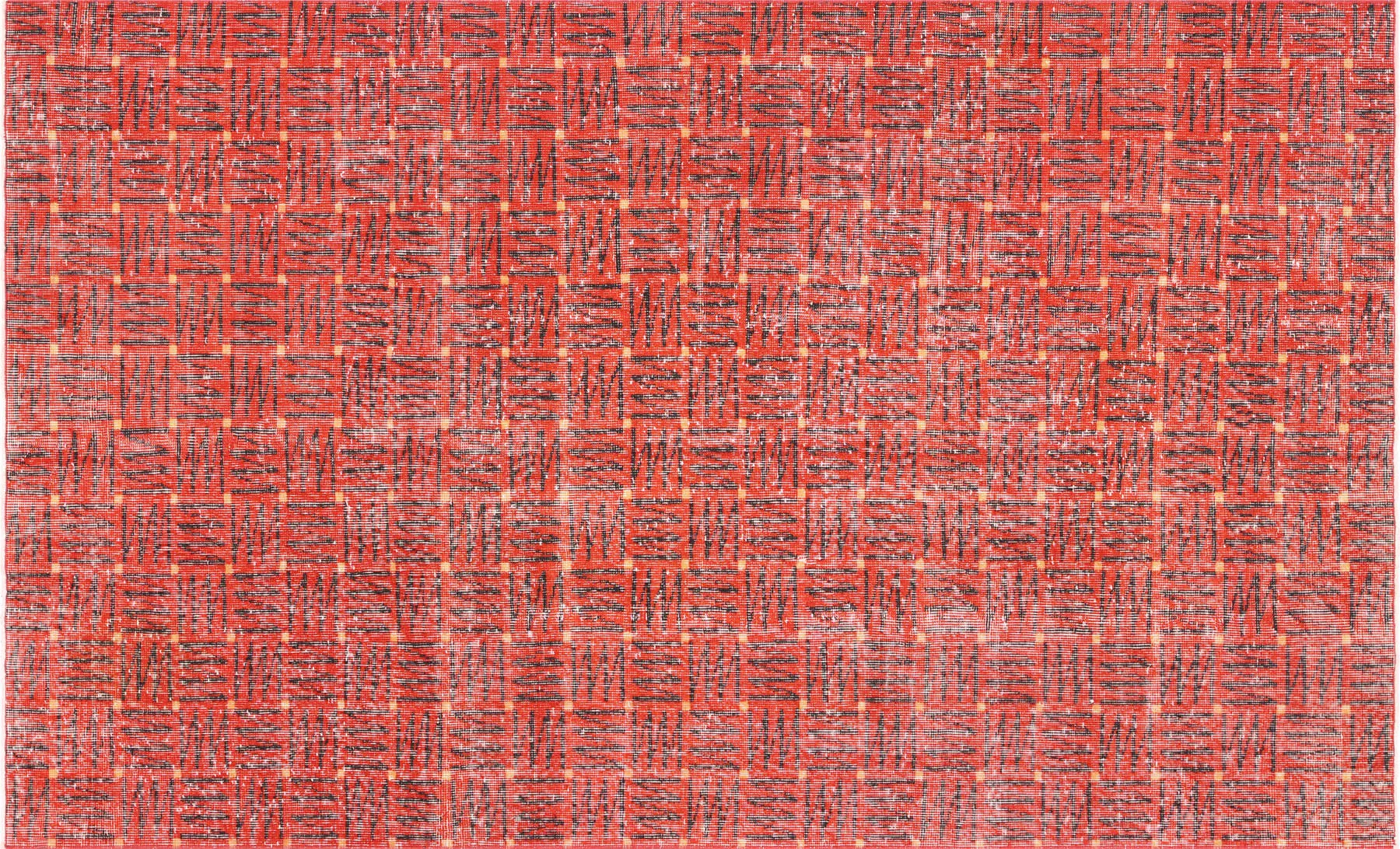 Vintage Turkish Mid-Century-Modern Rug - 4'10" x 7'11"