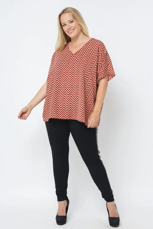VOL102 - CURVY VNECK TOP
