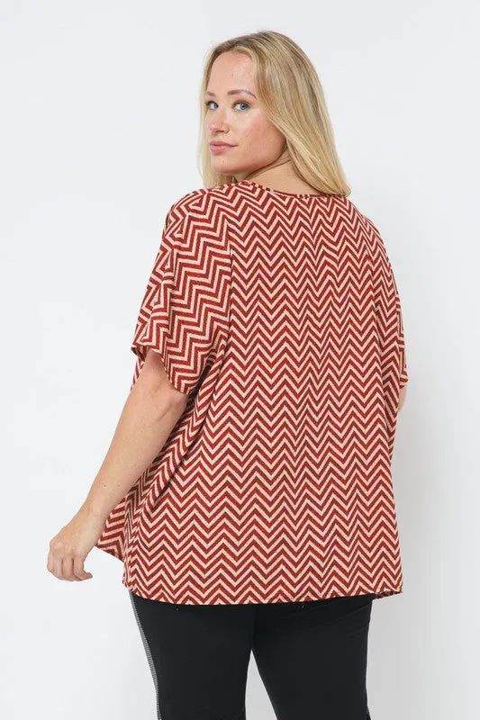 VOL102 - CURVY VNECK TOP