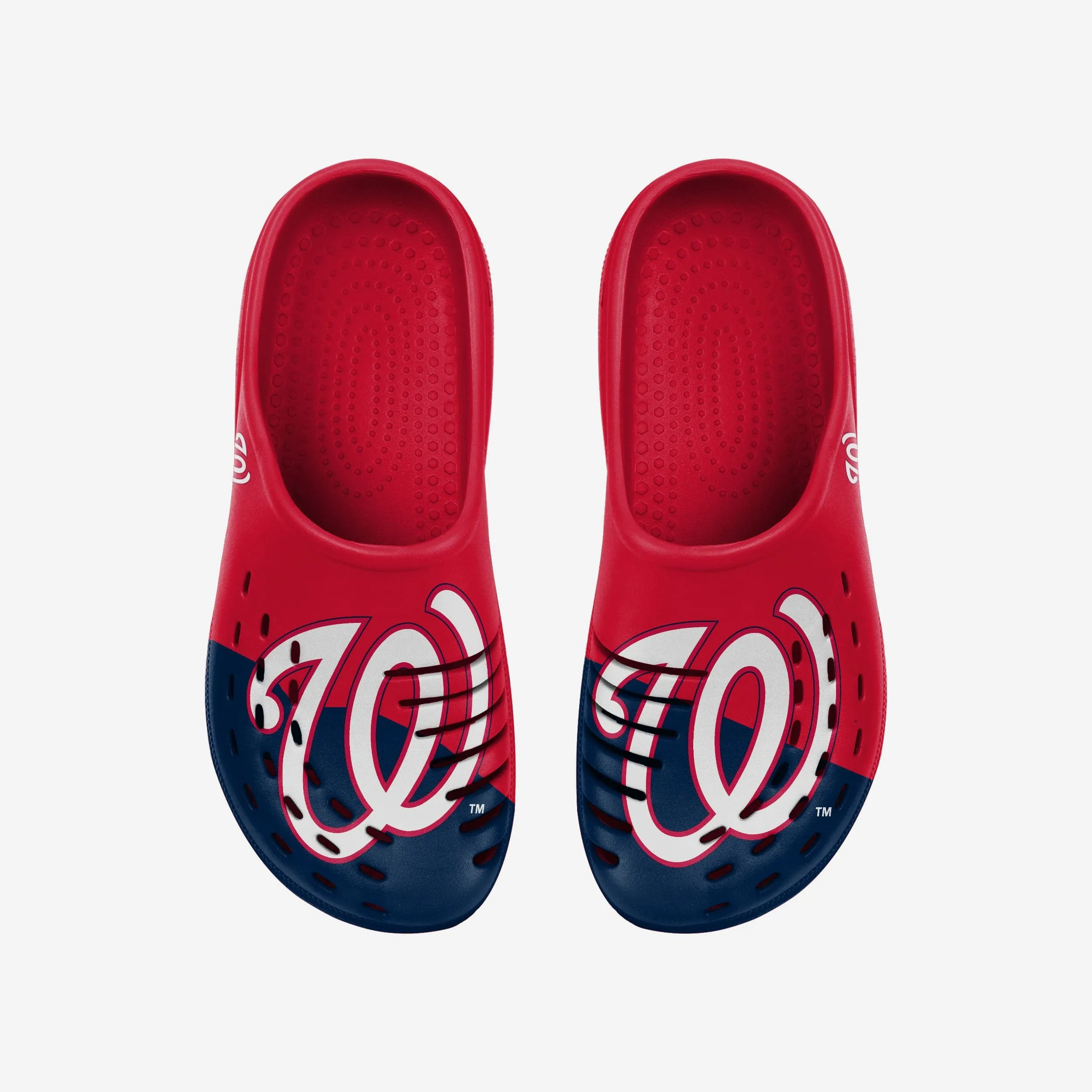 Washington Nationals Mens Colorblock Big Logo Clog