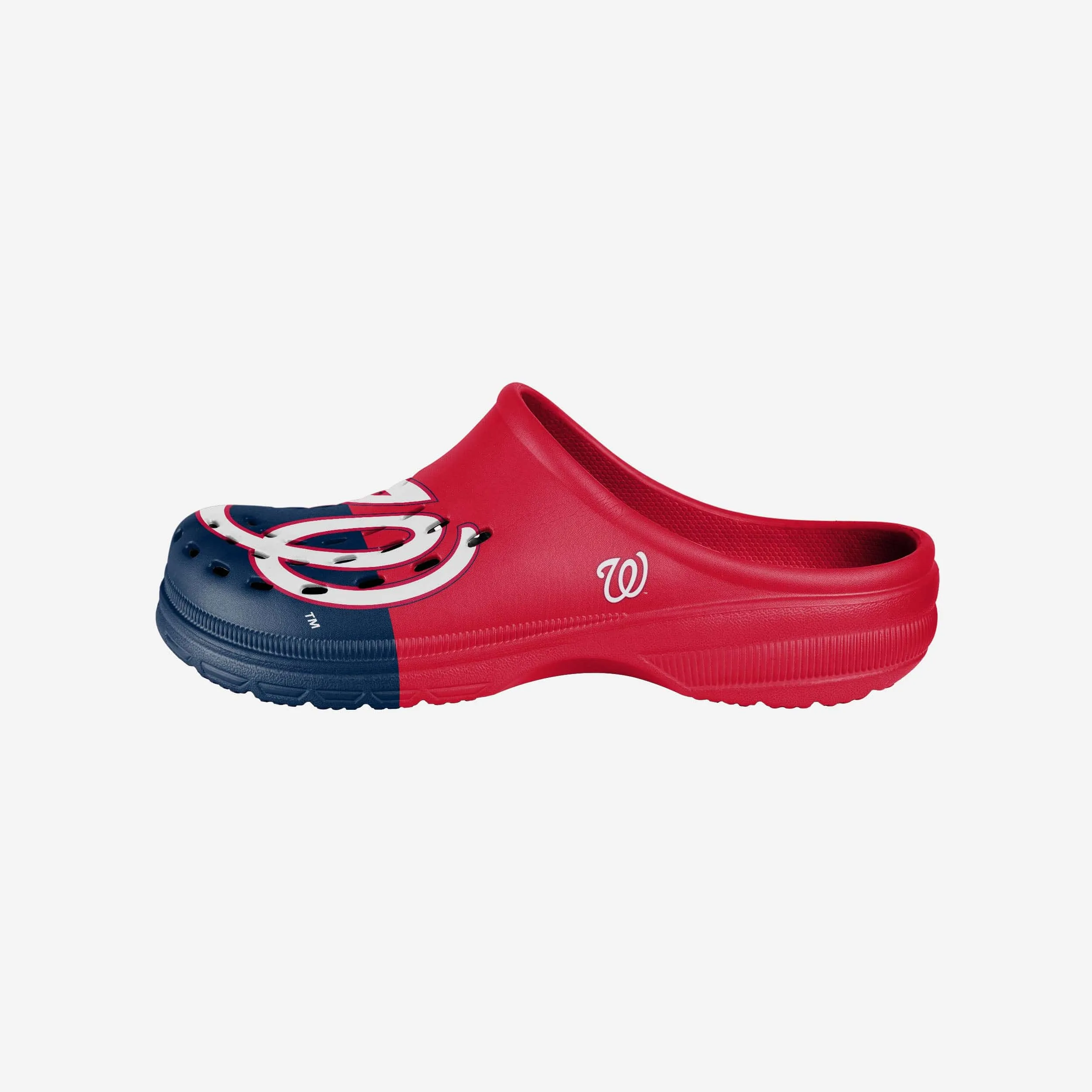 Washington Nationals Mens Colorblock Big Logo Clog