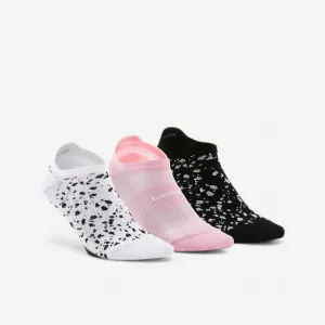 Women's Invisible Socks x 3 - Colour