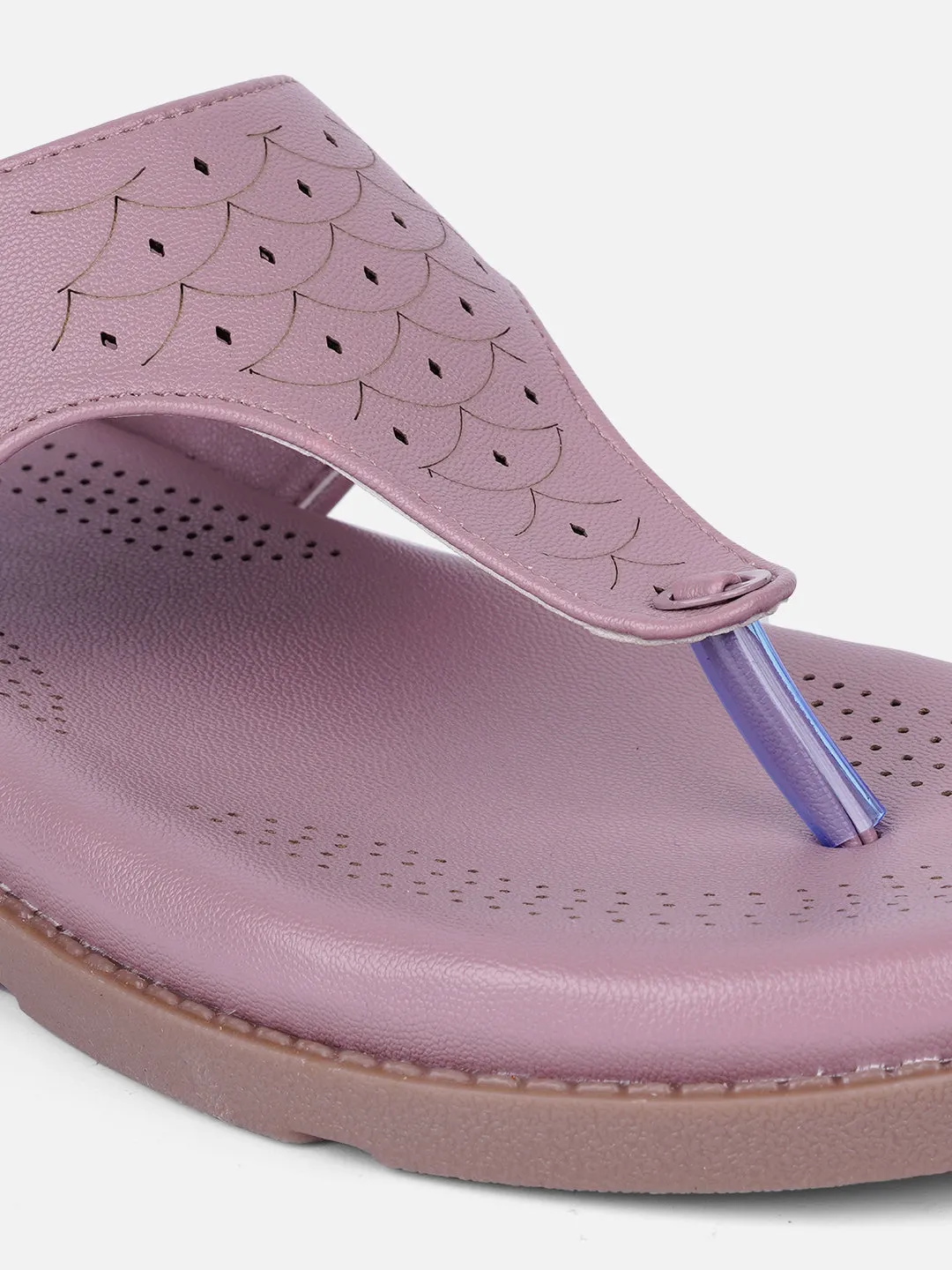 Women's Lavender Thong Sandals (IU6016)