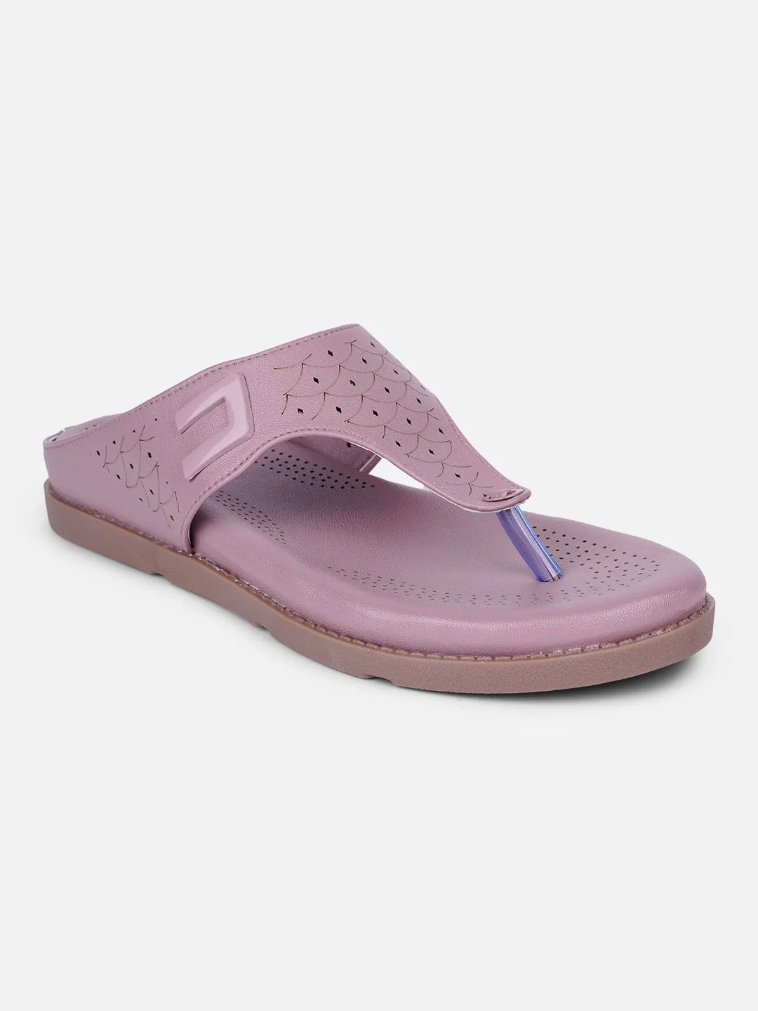 Women's Lavender Thong Sandals (IU6016)