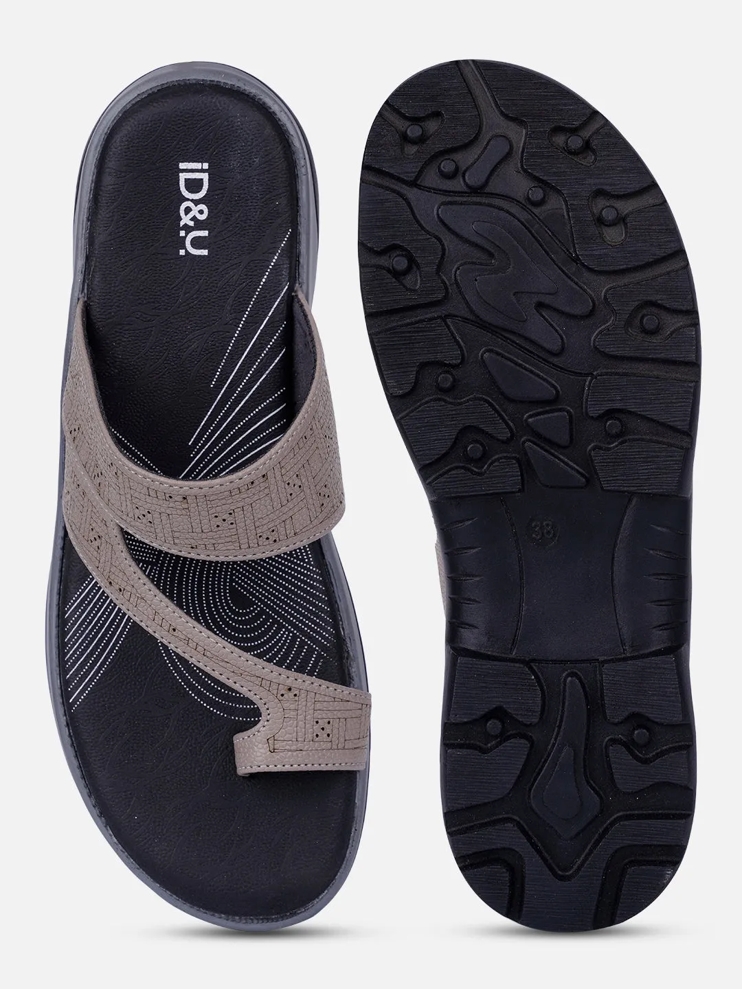 Women's LT.Grey Thong Sandals (IU6008)