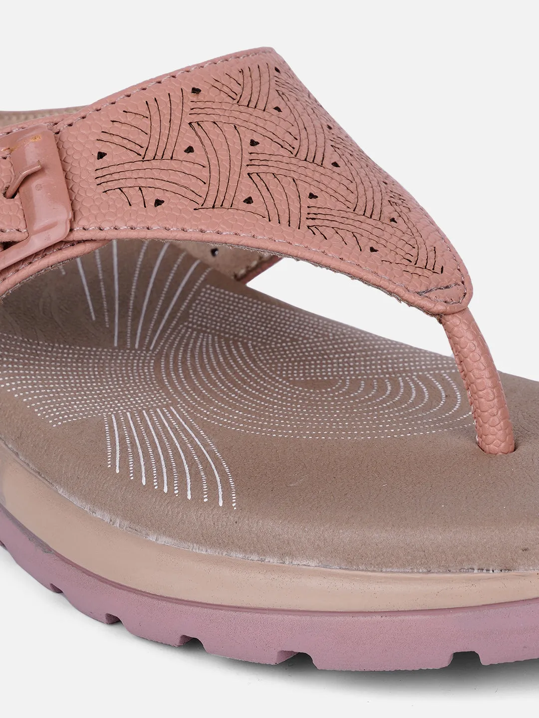Women's Peach Thong Sandals (IU6006)