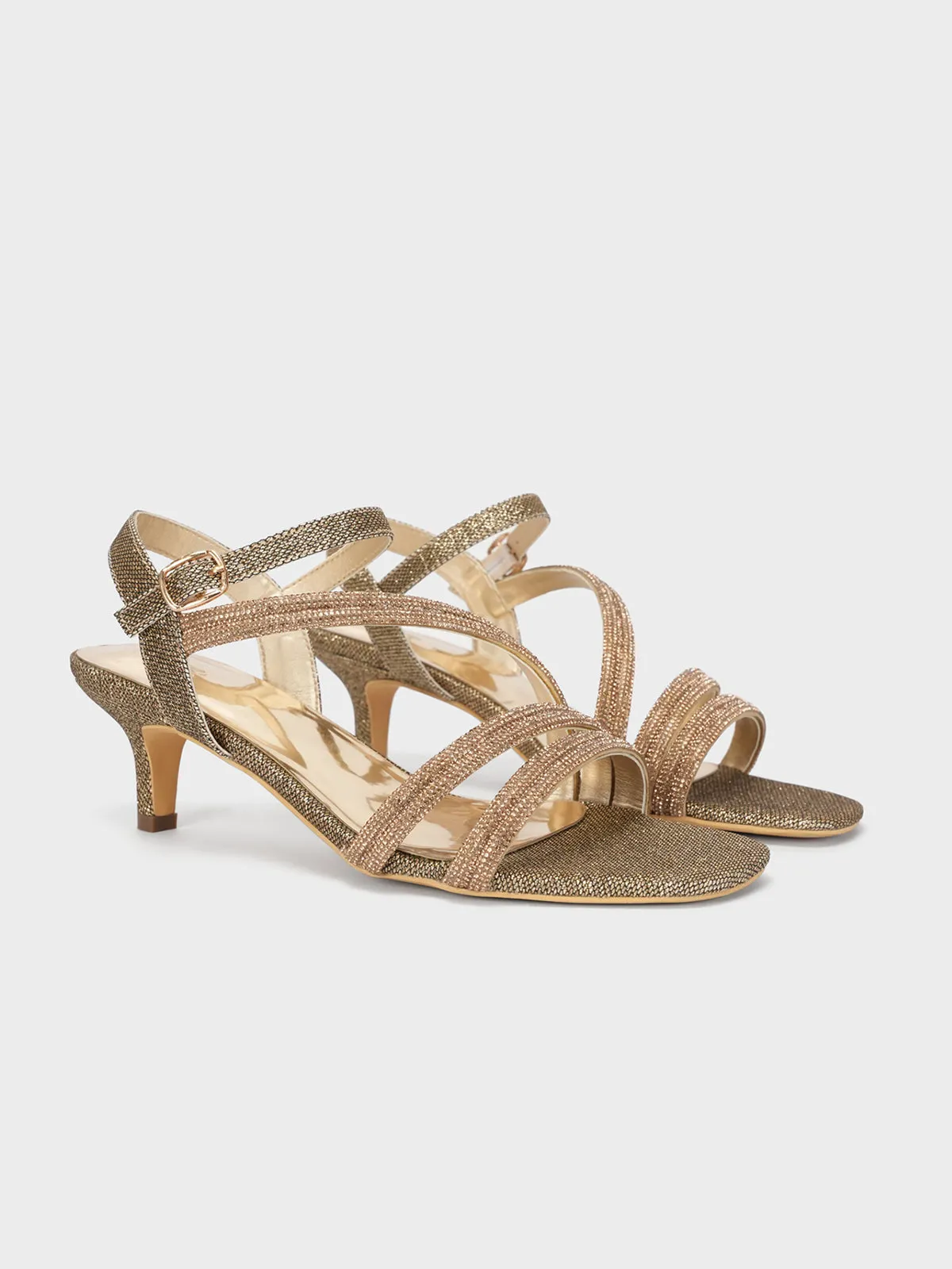 Women's "MOMUS" Glittery Party Sandals