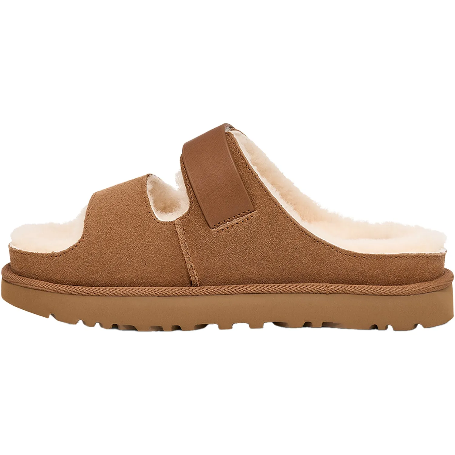 Women's UGG Greenport Strap Slide Chestnut