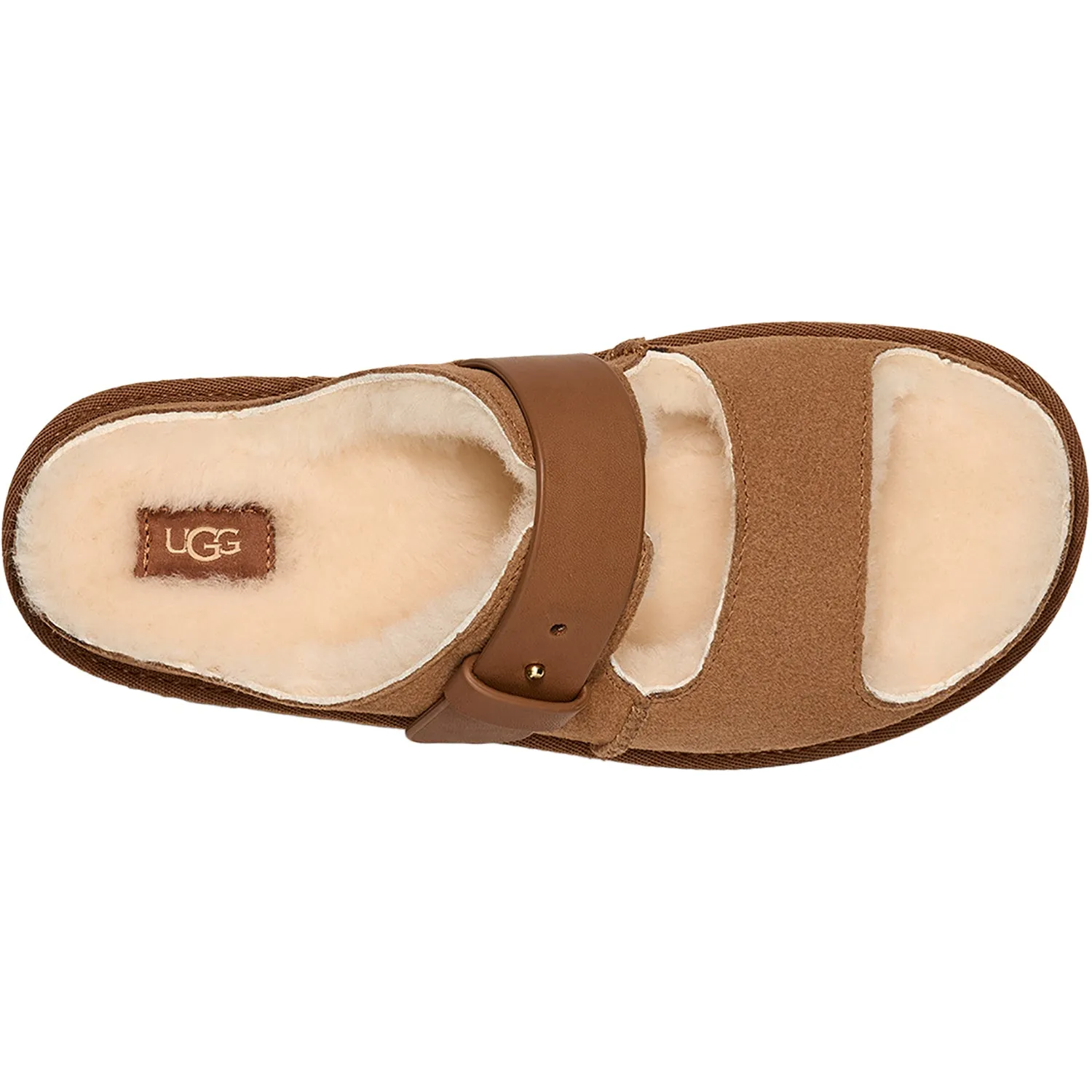 Women's UGG Greenport Strap Slide Chestnut