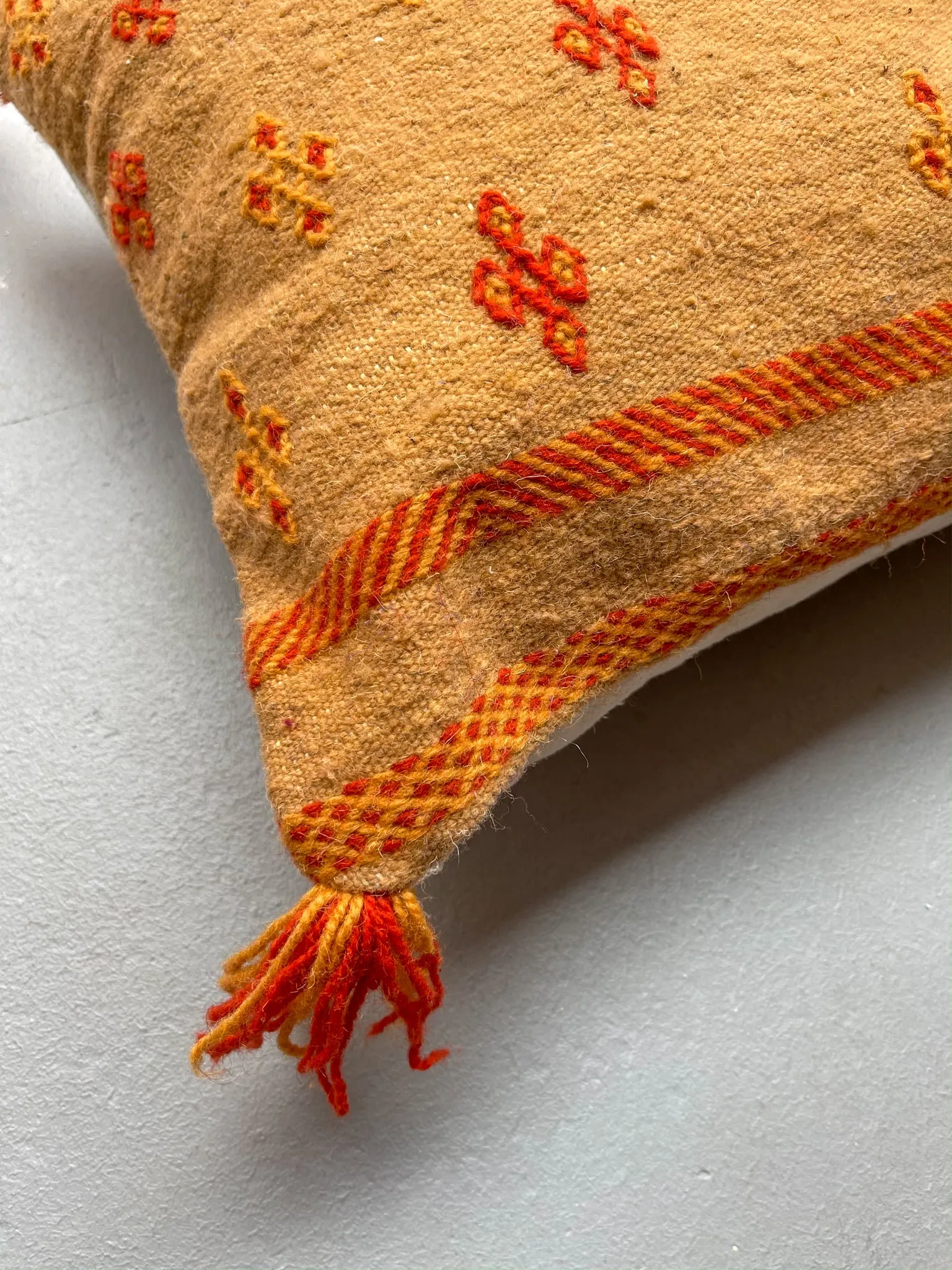 Zahra's Sepia Flatweave Pillow