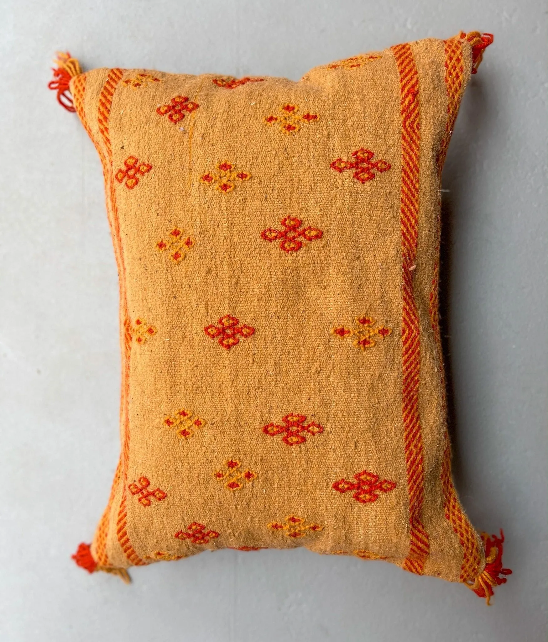 Zahra's Sepia Flatweave Pillow