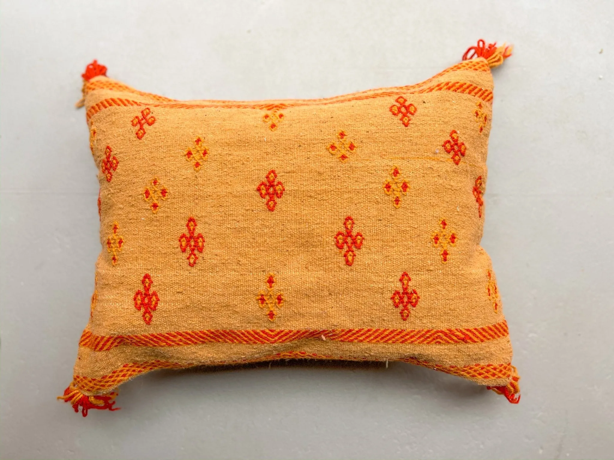 Zahra's Sepia Flatweave Pillow